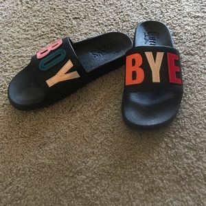 🆕BOY BYE Black sandals 👋🏾